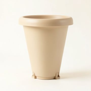 Brook Dell Empty Railing Planter With Integral Brackets - Beige (synthetic illustration; no displayed measurements)