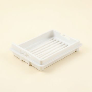 Olive Bend Empty Under-Desk Cable Tray - White (synthetic illustration; no displayed measurements)