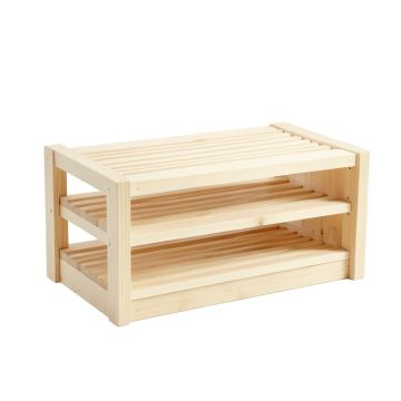 Flint Canyon Shoe Storage Bench - Ivory