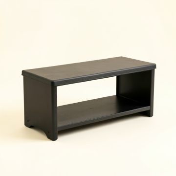 Willow Canyon Narrow Outdoor Storage Bench - Black (synthetic illustration; no displayed measurements)