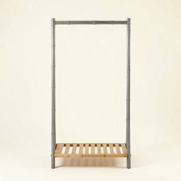 Rowan Crest Empty Garment Rack - Gray (synthetic illustration; no displayed measurements)