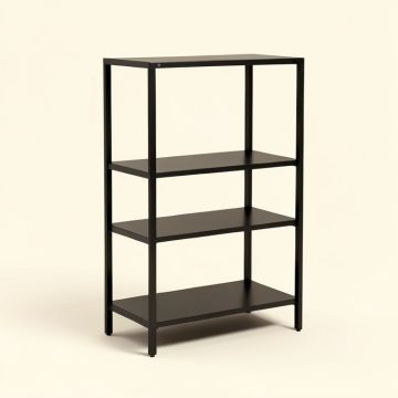 Hessler 70.86 '' H X 39.37 '' W Metal Standard Bookcase (synthetic illustration; no displayed measurements)