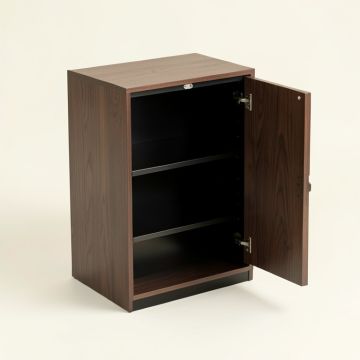 Open 18 Pair Shoe Storage Cabinet (synthetic illustration; no displayed measurements)