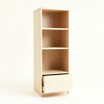 Field Dell Narrow Cubby Tower - Ivory (synthetic illustration; no displayed measurements)