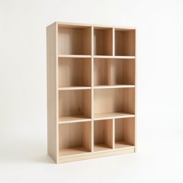 Flint Brook Freestanding Bookcase - Beige (synthetic illustration; no displayed measurements)