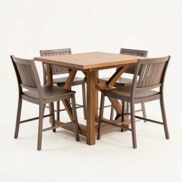 Monterey Bay 3 Piece Bar Height Dining Set (synthetic illustration; no displayed measurements)