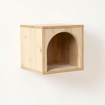 Vale Canyon Wall-Mounted Cat Perch - Beige (synthetic illustration; no displayed measurements)