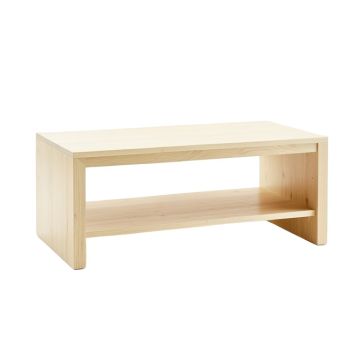Oak Arc Coffee Table - Ivory