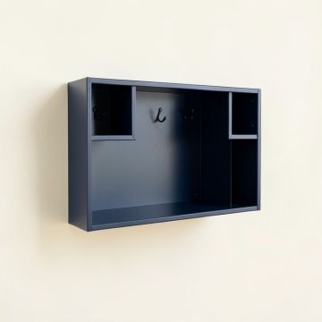 Vale Crest Wall-Mounted Entryway Organizer Shelf - Navy (synthetic illustration; no displayed measurements)