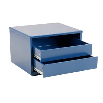 Spruce Brook Small-Parts Storage Drawer Cabinet - Blue (synthetic illustration; no displayed measurements)