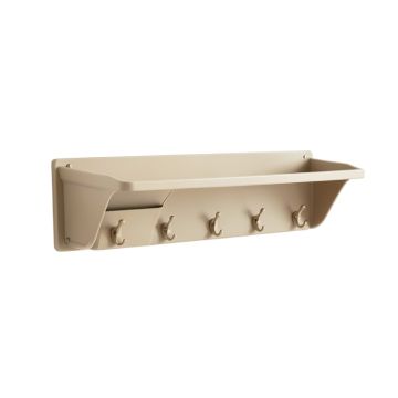 Glen Branch Wall-Mounted Entryway Organizer Shelf - Beige
