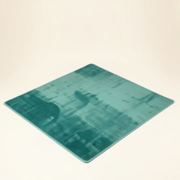 Heady Memory Foam Teal Area Rug (synthetic illustration; no displayed measurements)