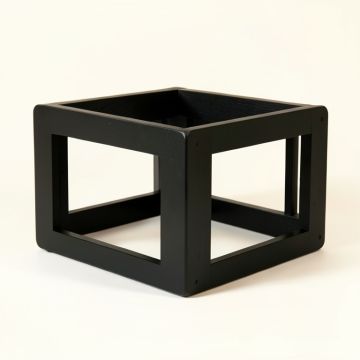 Oak Arc Empty Furniture-Style Pet Crate (synthetic illustration; no displayed measurements)