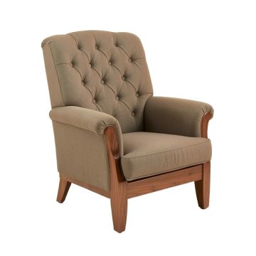 Garren 39.8 '' Wide Tufted Polyester Club Chair
