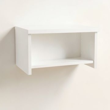 Harbor Bridge Wall-Mounted Shelf - White (synthetic illustration; no displayed measurements)