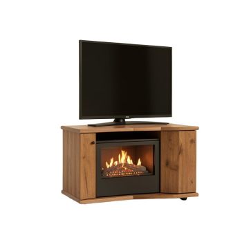 Tieton Corner Tv Stand For Tvs Up To 55 '' With Electric Fireplace Included