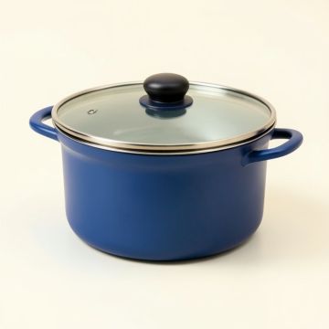 Cook N Home Round Non-Stick Casserole With Lid (synthetic illustration; no displayed measurements)