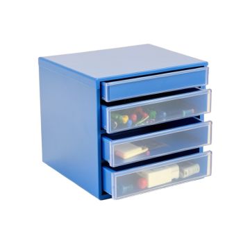 Summit Crest Small-Parts Storage Drawer Cabinet - Blue