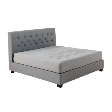 Echoe Twin Tufted Upholstered Platform Bed