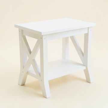 Hill Field Side Table - White (synthetic illustration; no displayed measurements)