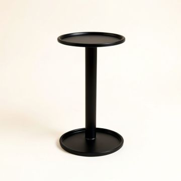 Barabra Black Plant Stand (synthetic illustration; no displayed measurements)