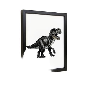 Mallon Rawr Dinosaur Tracks Framed Art