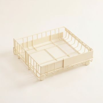Harbor Dale Empty Under-Desk Cable Tray - Ivory (synthetic illustration; no displayed measurements)