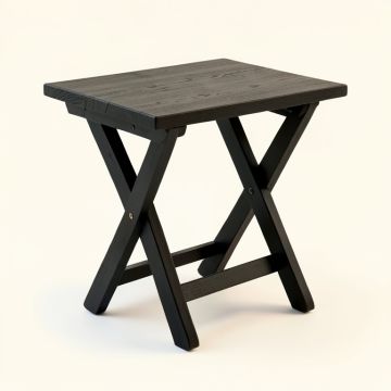Lake Bend Compact Balcony Table - Black (synthetic illustration; no displayed measurements)