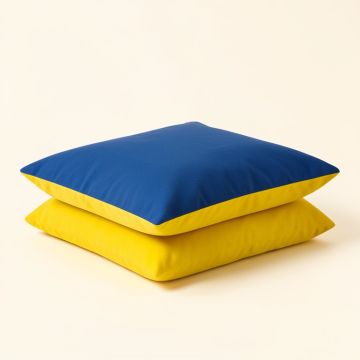 Icard Blue/Yellow Lumbar Pillow (synthetic illustration; no displayed measurements)