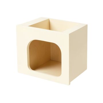 Holly Crest Wall-Mounted Cat Perch - Cream