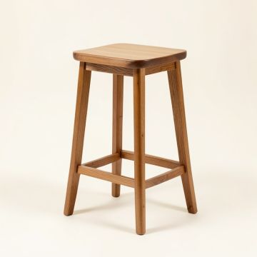 Klara Solid Wood Bar & Counter Stool (synthetic illustration; no displayed measurements)