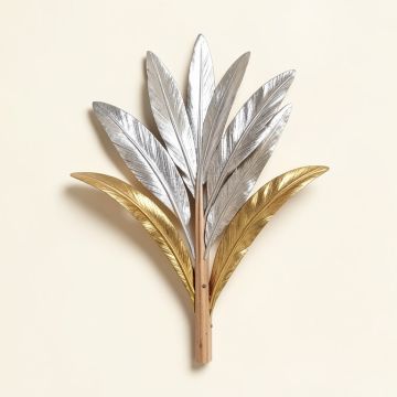 Sunburst Resin Dimensional Palm Box Wall Décor (synthetic illustration; no displayed measurements)