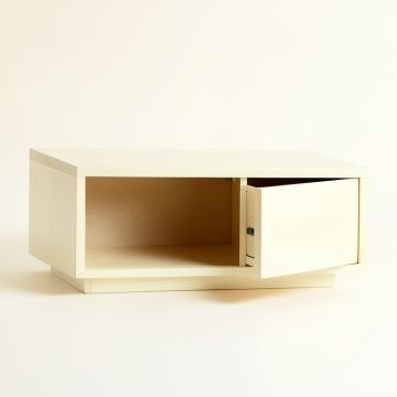 Cedar Brook Shoe Storage Bench - Ivory (synthetic illustration; no displayed measurements)