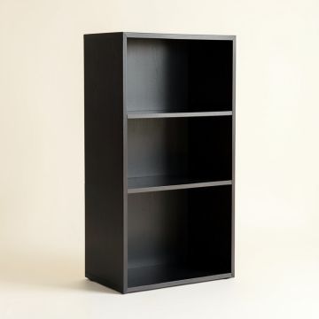 Flint Bridge Freestanding Bookcase - Black (synthetic illustration; no displayed measurements)