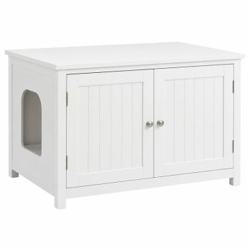 Field Bend Empty Furniture-Style Litter Enclosure - White