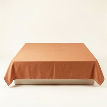 Flint Falls Flat Bed Sheet - Terracotta (synthetic illustration; no displayed measurements)