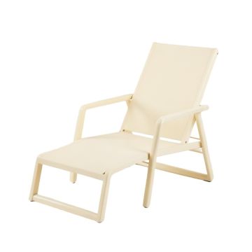 Holly Bluff Outdoor Lounge Chair - Cream