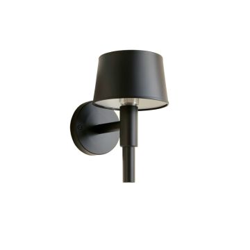 Birch Dell Wall Sconce Mounted On A Plain Wall - Black