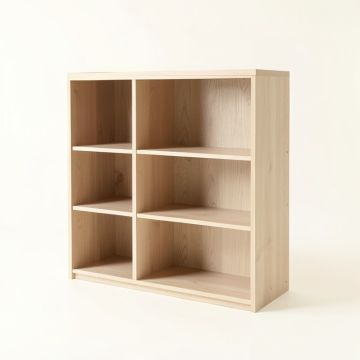 Heath Crest Freestanding Bookcase - Beige (synthetic illustration; no displayed measurements)