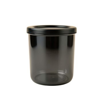 Olive Arc Storage Canister With Lid - Black
