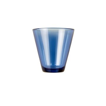 Stone Dale Wall Sconce Mounted On A Plain Wall - Blue