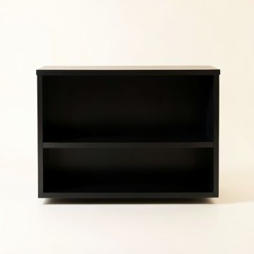 Hazel Branch Low Bookcase - Black (synthetic illustration; no displayed measurements)