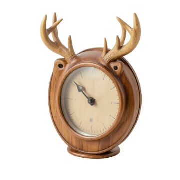 Whitetail Deer 14 '' Indoor/Outdoor Thermometer Wall Clock