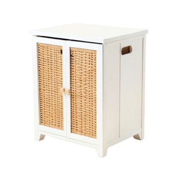 Wooden Bathroom Cabinet Laundry Hamper