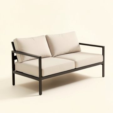 Aitzol Patio Sofa With Cushions (synthetic illustration; no displayed measurements)