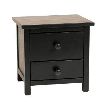 Ash Bridge Nightstand - Black