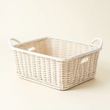 Cove Canyon Empty Storage Basket - White (synthetic illustration; no displayed measurements)