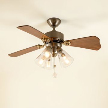 52 '' Poirier 5 - Blade Chandelier Ceiling Fan With Remote Control And Light Kit Included (synthetic illustration; no displayed measurements)