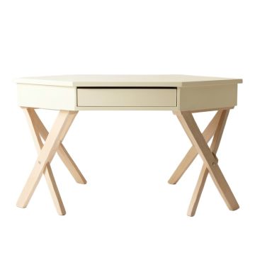 Vale Edge Writing Desk - Cream