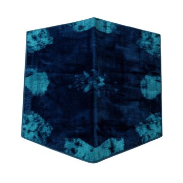 Power Loom Dark Blue/Aqua Indoor/Outdoor Rug